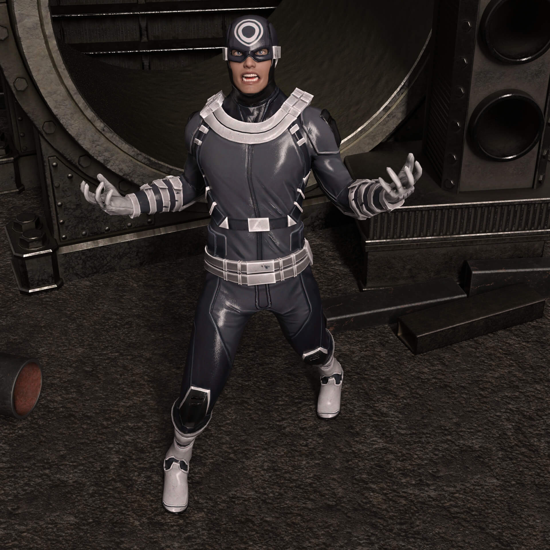 Lyko3D Tactical Bullseye Outfit for G8M - Daz Content by LykoModels