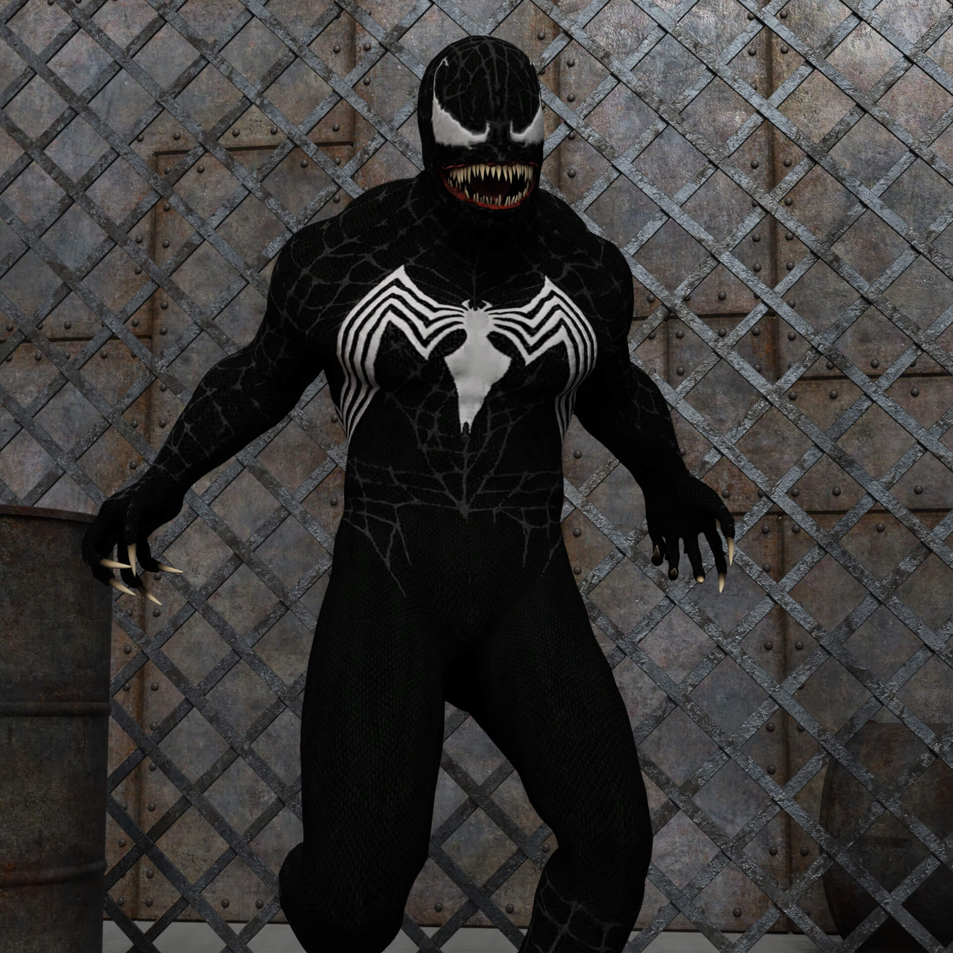 Lyko3D Venom (Spider-Man 3) Outfit for G8M Daz Content by LykoModels