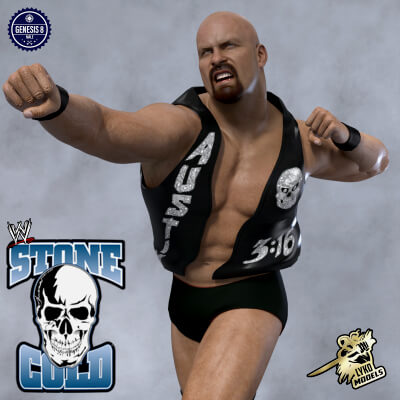 Lyko3D WWE Stone Cold 2019 Character Morph G8M by LykoModels