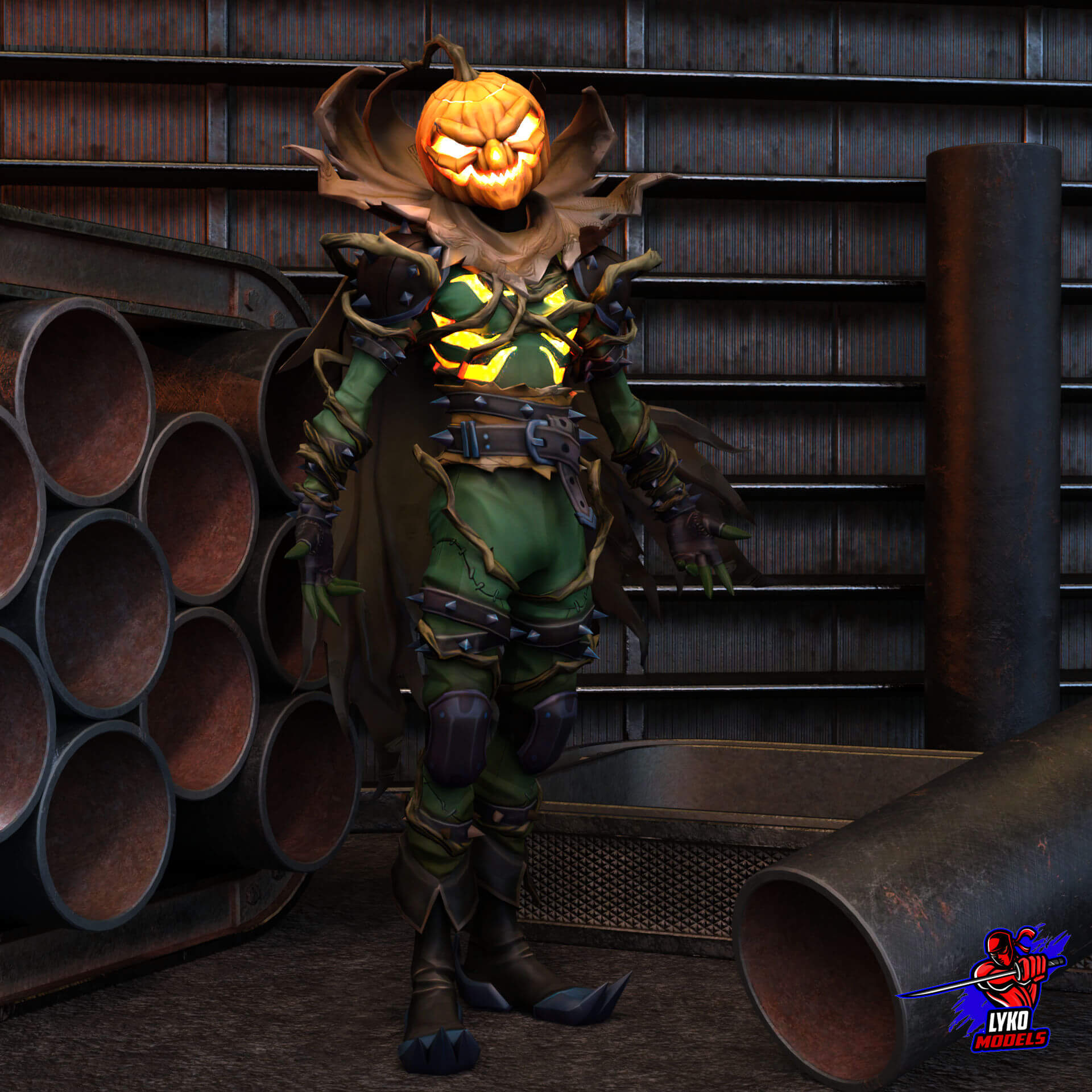 Marvel Jack O Lantern Outfit for G8M - Daz Content by LykoModels