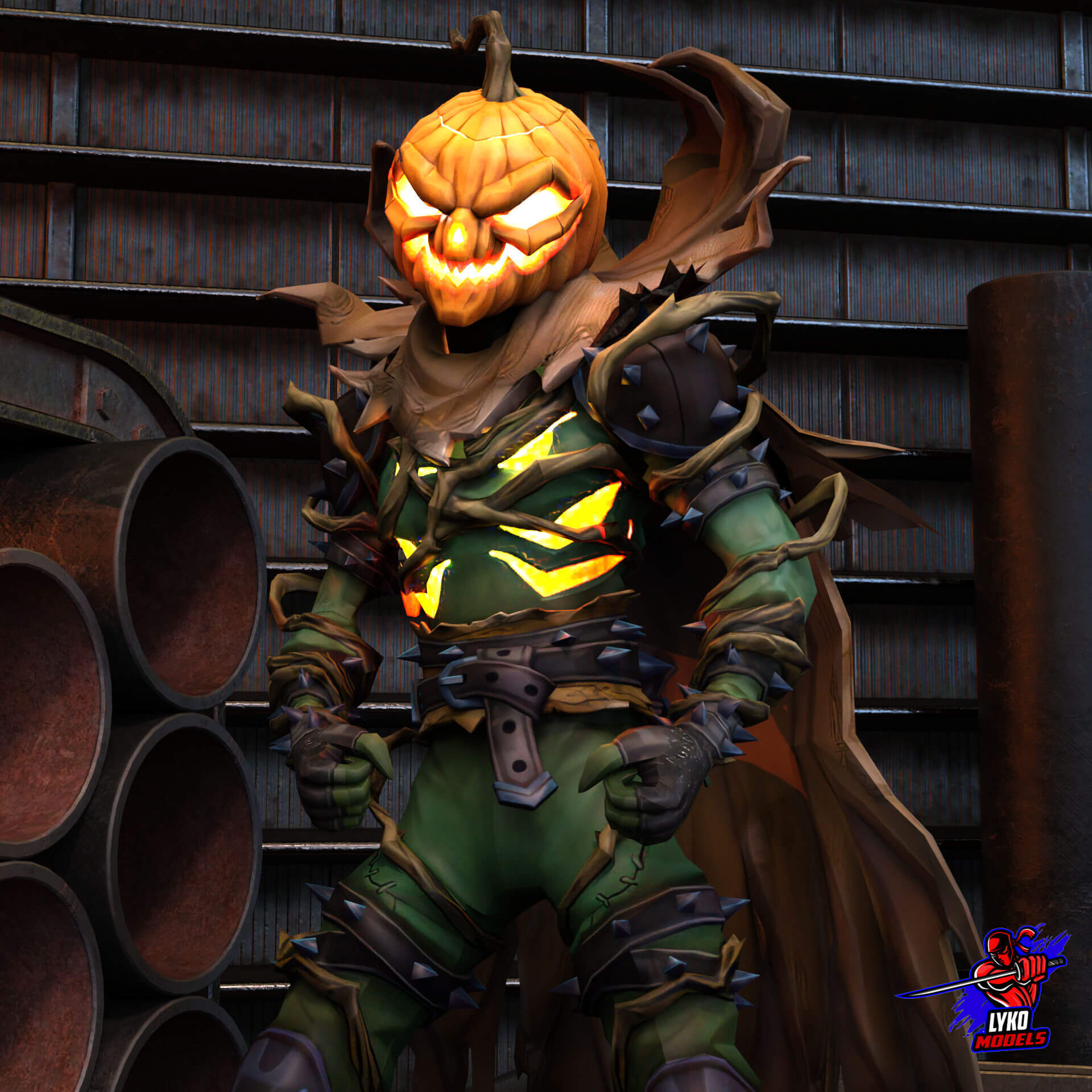Marvel Jack O Lantern Outfit for G8M - Daz Content by LykoModels