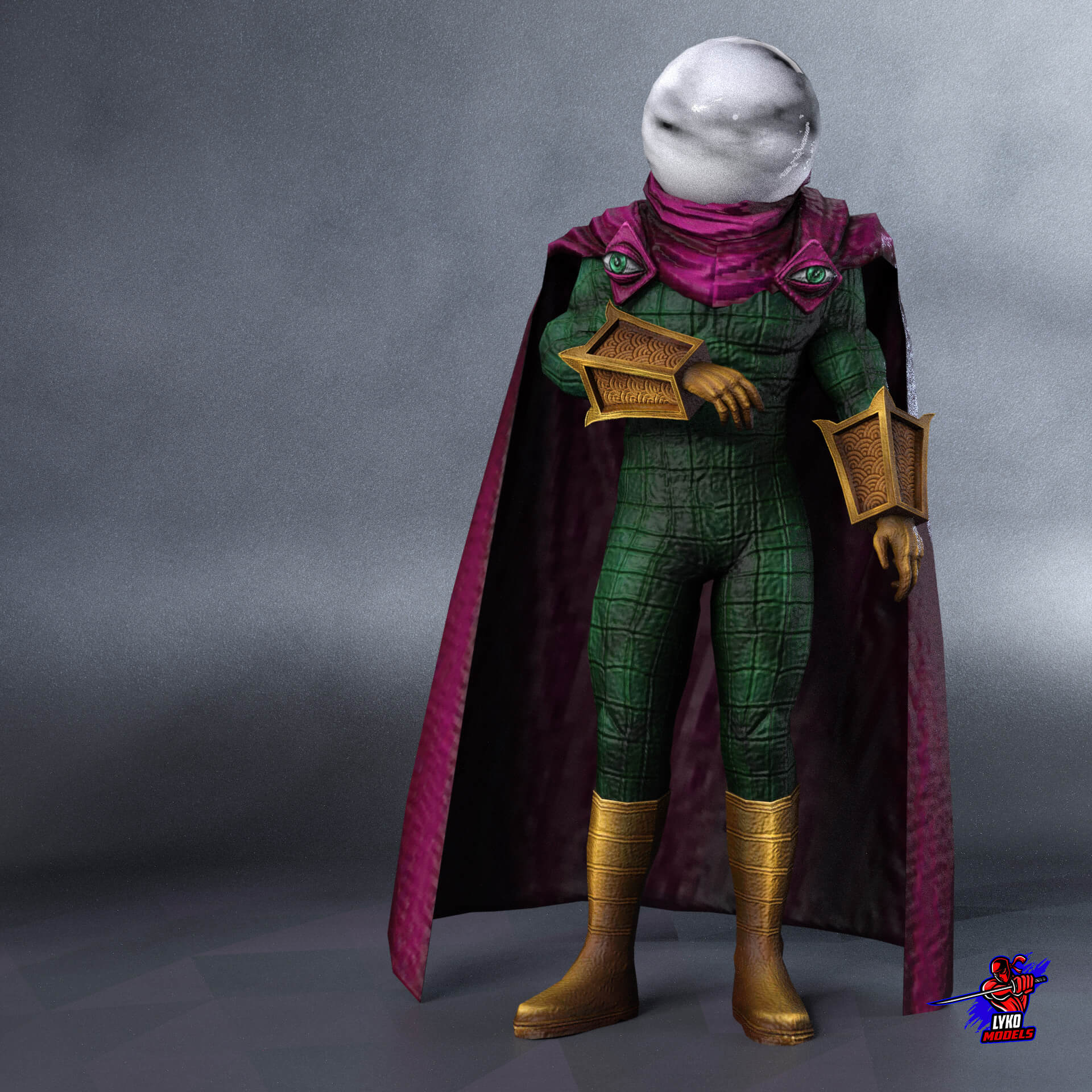 Mysterio Comic Outfit for G8M - Daz Content by LykoModels