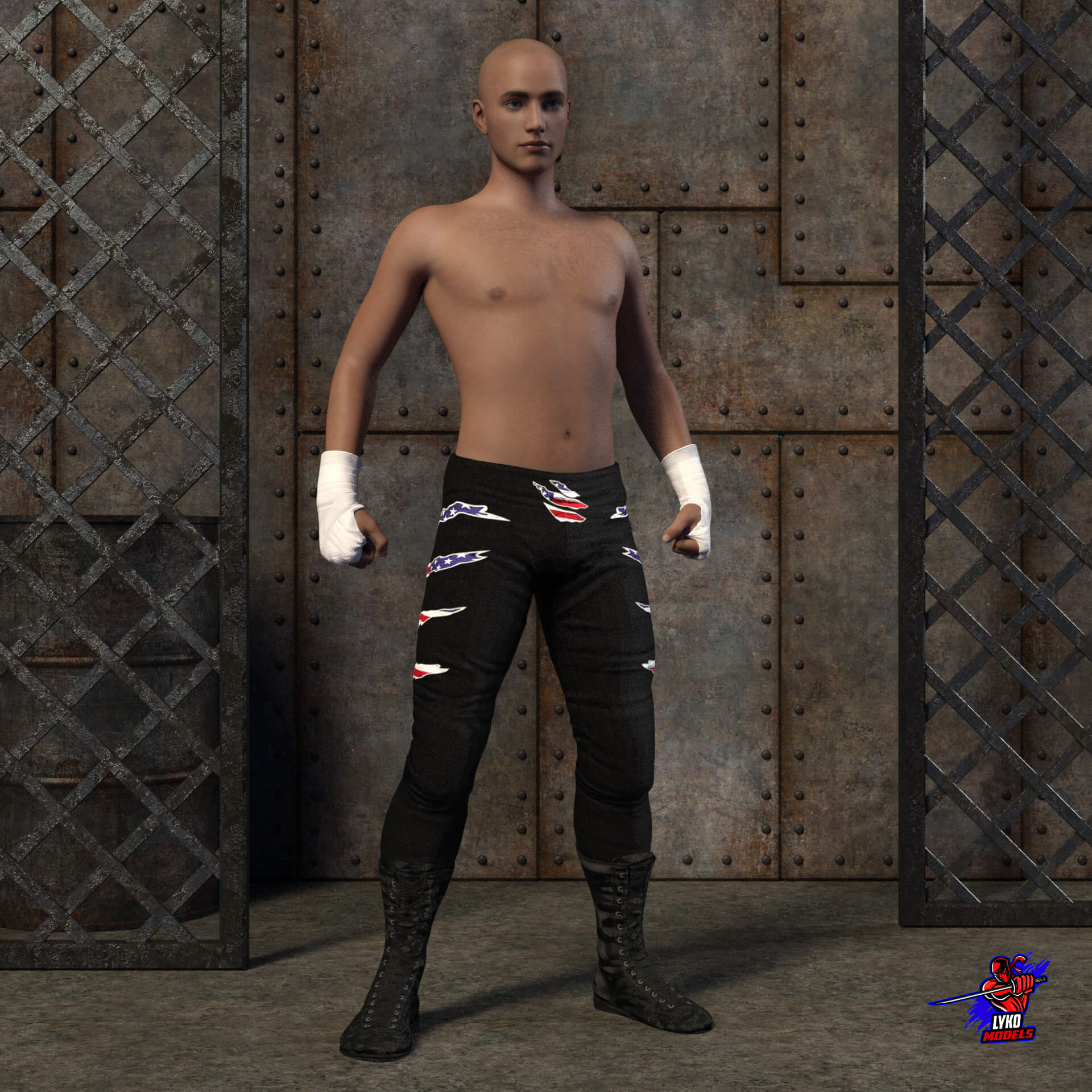 Pro Wrestler 2 Outfit for G8M - Daz Content by LykoModels