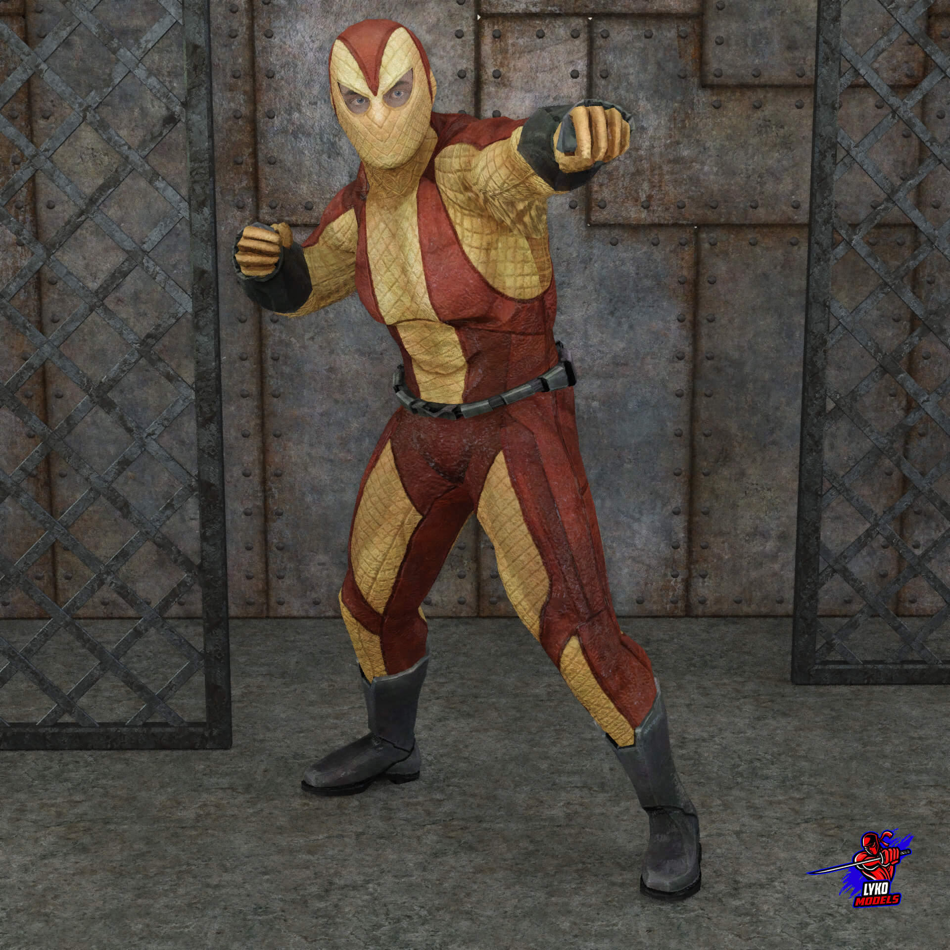 Shocker Comic Outfit for G8M - Daz Content by LykoModels