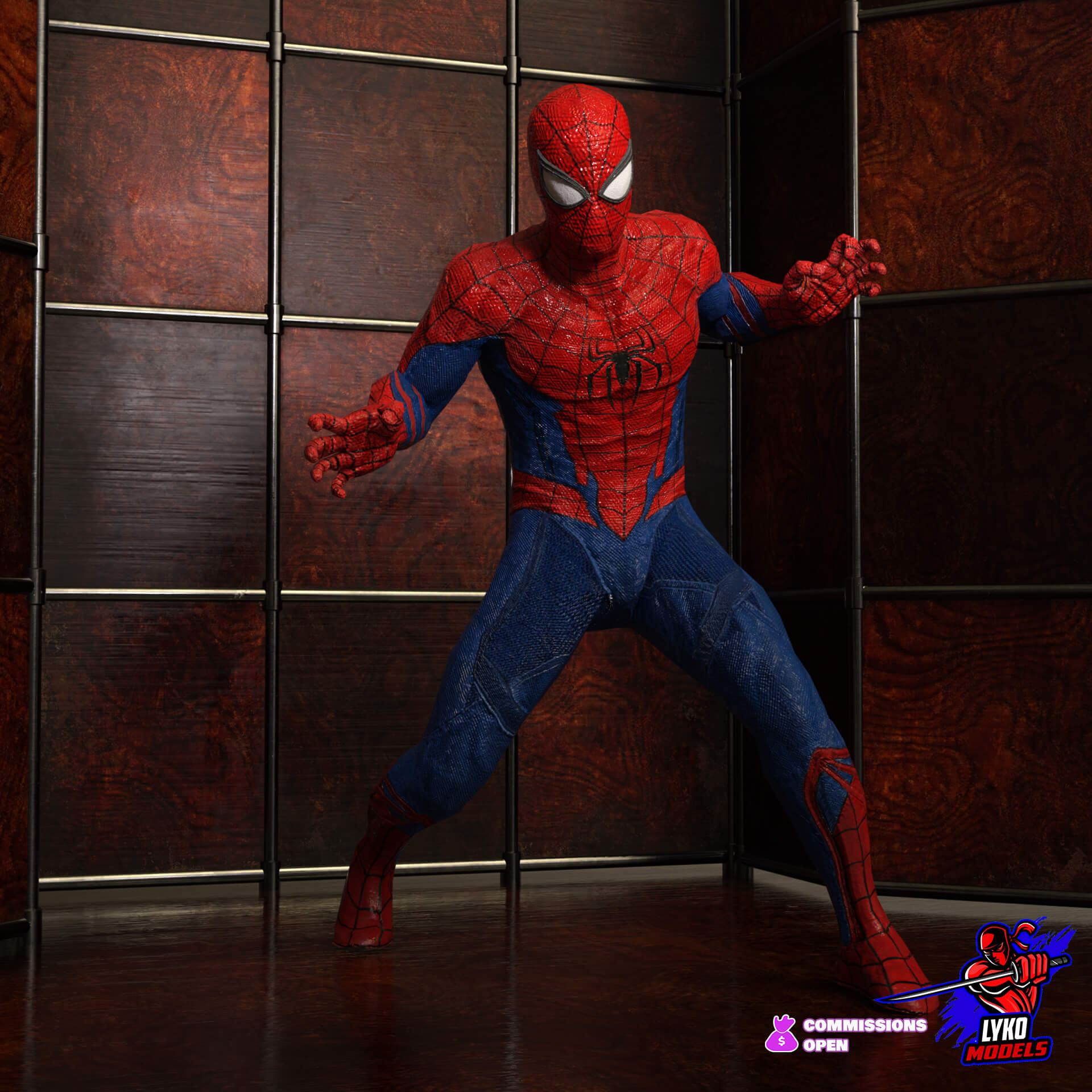 The Spectacular SpiderMan Outfit for G8M Daz Content by LykoModels