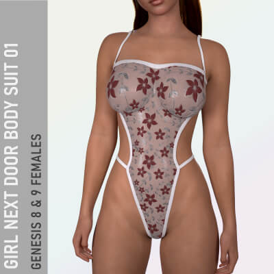 Girl Next Door Bodysuit 01 for Genesis 8 and 9 Females by LZY