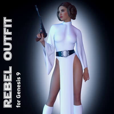 LZY dforce Rebel Outfit for Genesis 9