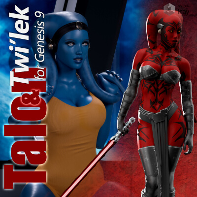 Twilek and Talon for Genesis 9