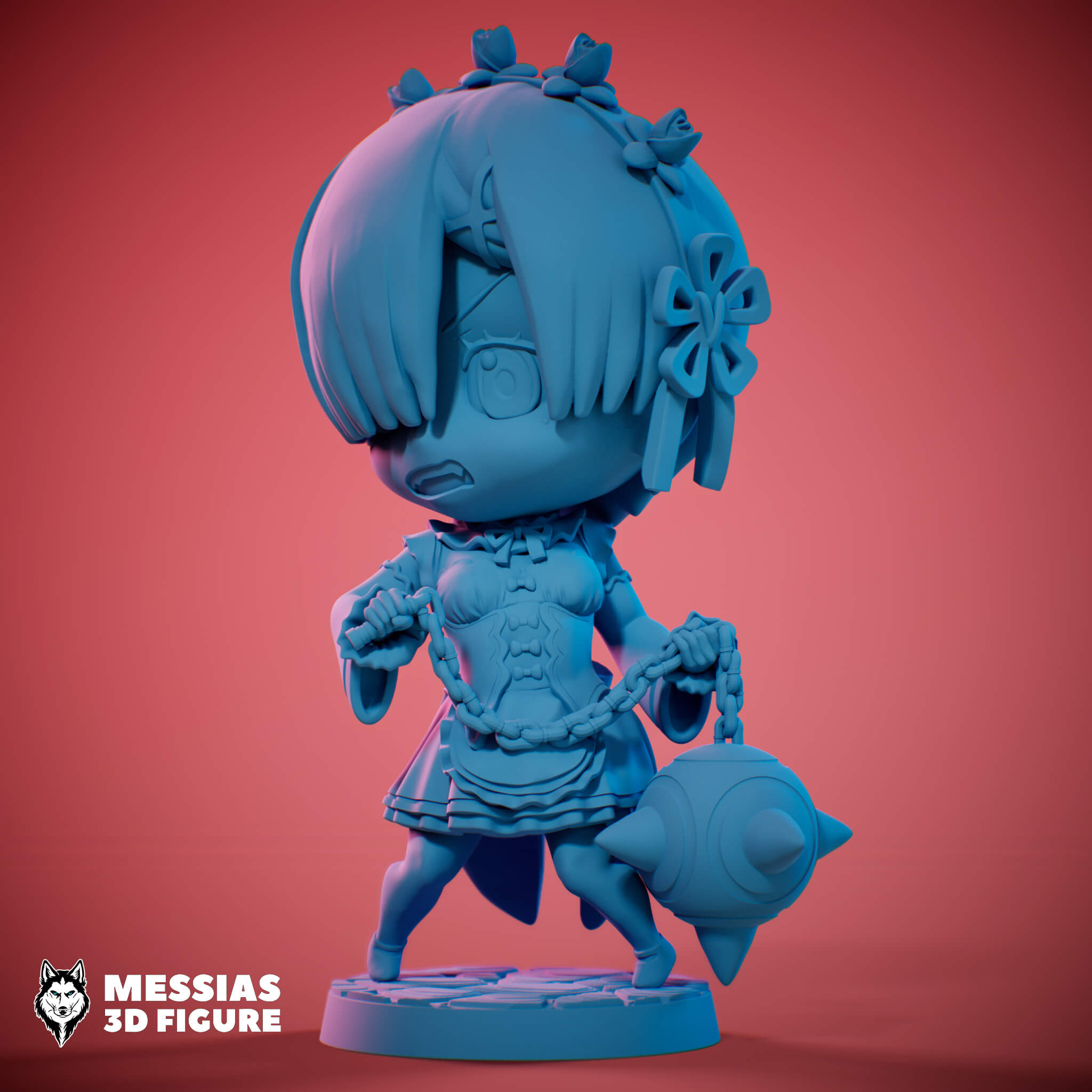 Chibi Rem Zero - 3D Model by M2SO