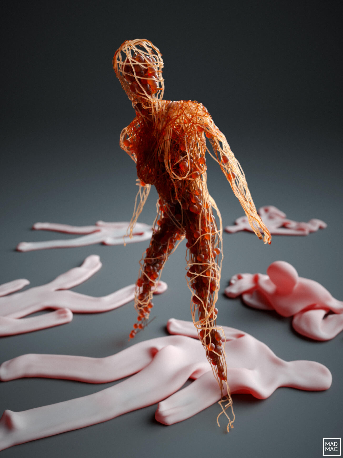 Shapeshifting Graphics Shapeshifter 3D Render, Digital Art by Mad Mac