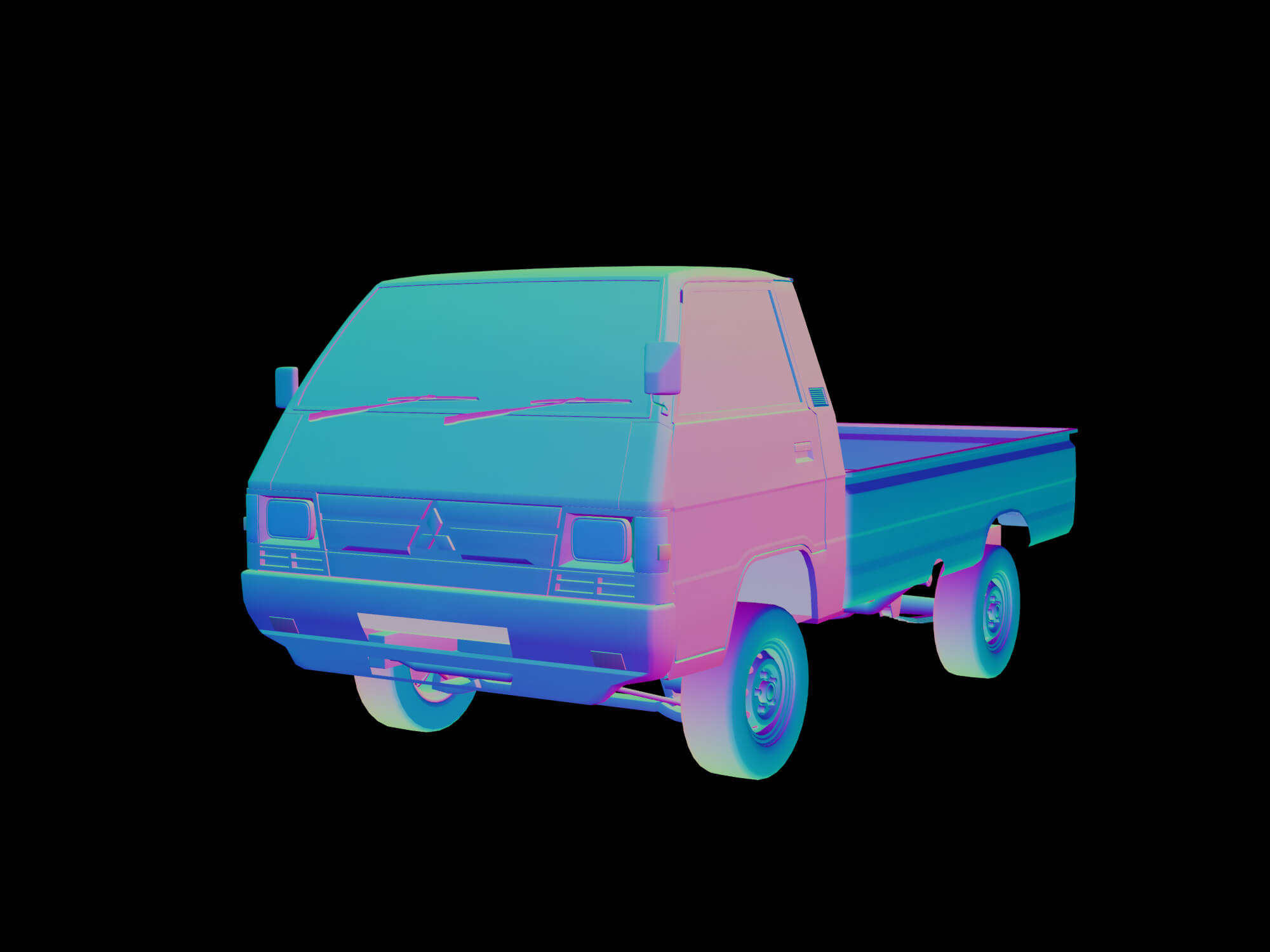 Mitsubishi Colt L300 3D Model by madakar25
