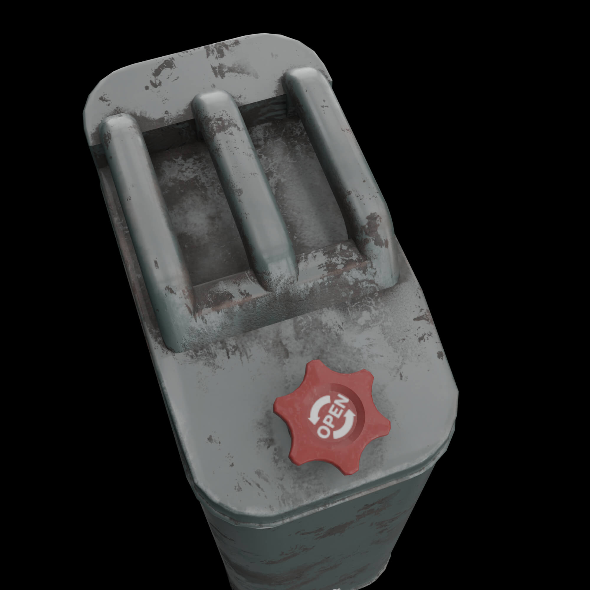Rusty Jerry Can Low Poly - 3D Model by madakar25
