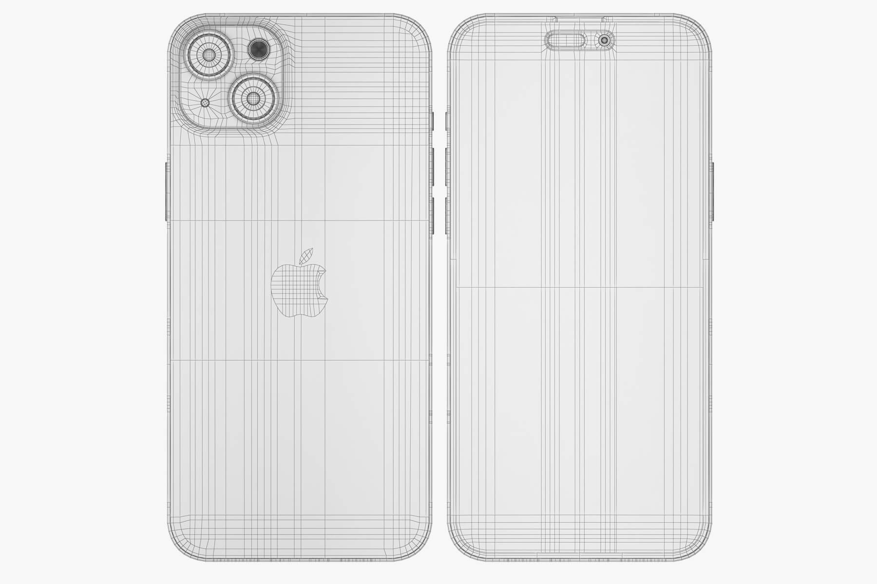Apple iPhone 15 and 15 Plus and 15 Pro and 15 Pro Max V2 3D Model by madMIX