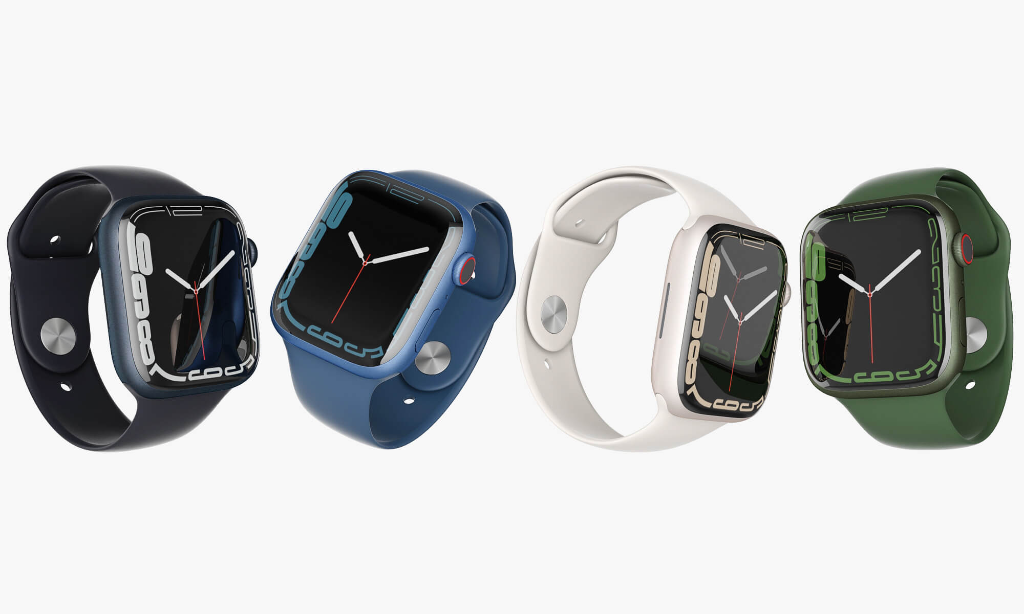 Apple Watch Series 7 All Colors 3D Model by madMIX