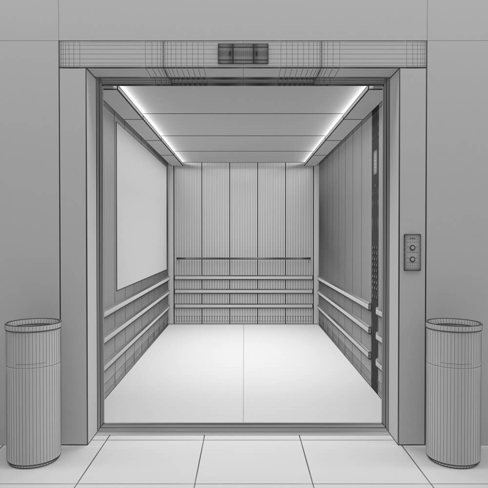 Kone Elevator Collection 3D Model by madMIX