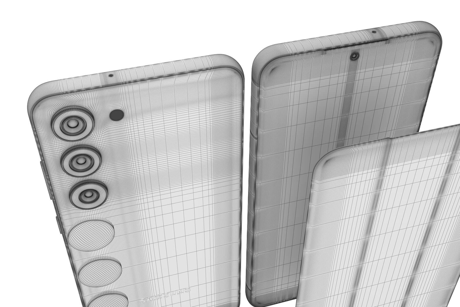 Samsung Galaxy S23, S23 Plus and S23 Ultra V1 - 3D Model by madMIX