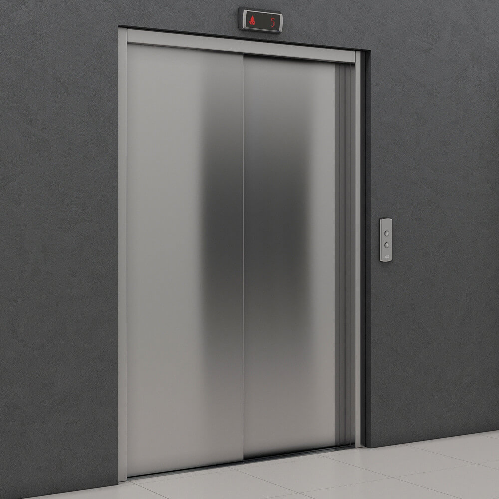 Set of Doors for Elevators Kone 3D Model by madMIX
