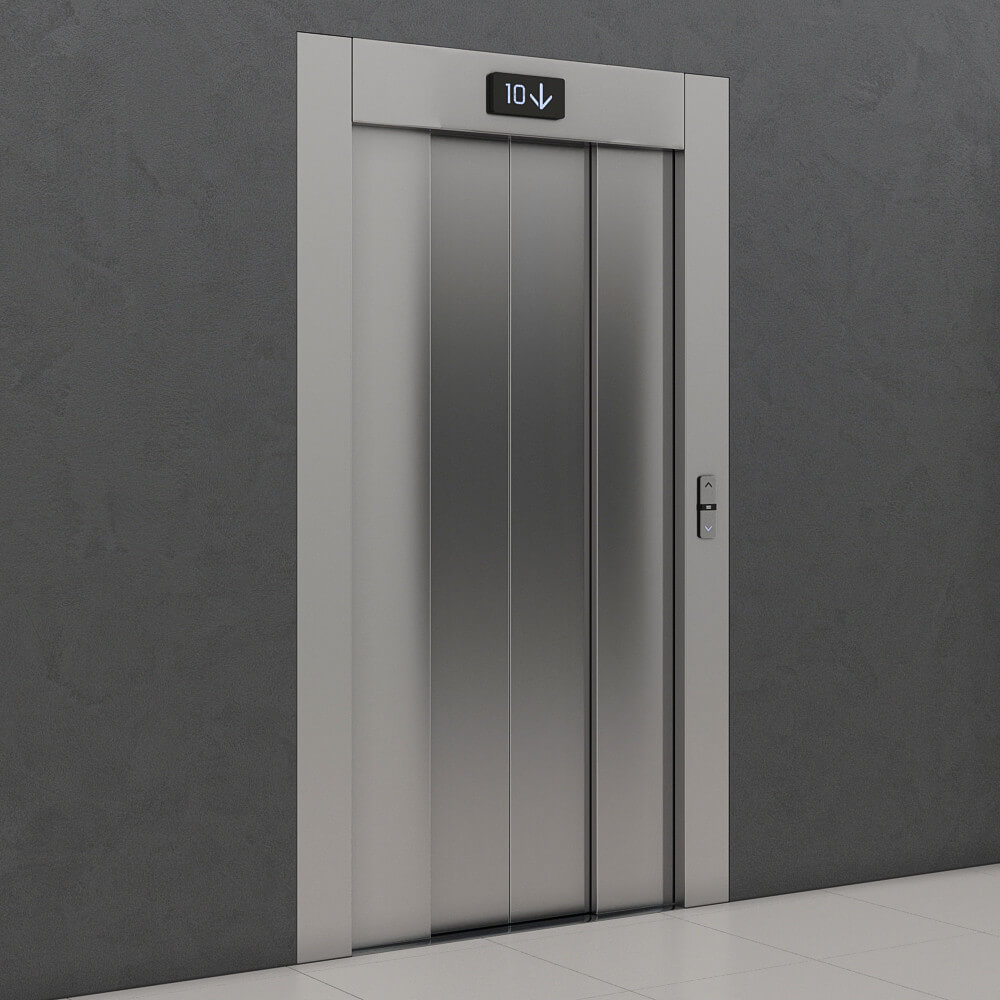 Set of Doors for Elevators Kone 3D Model by madMIX