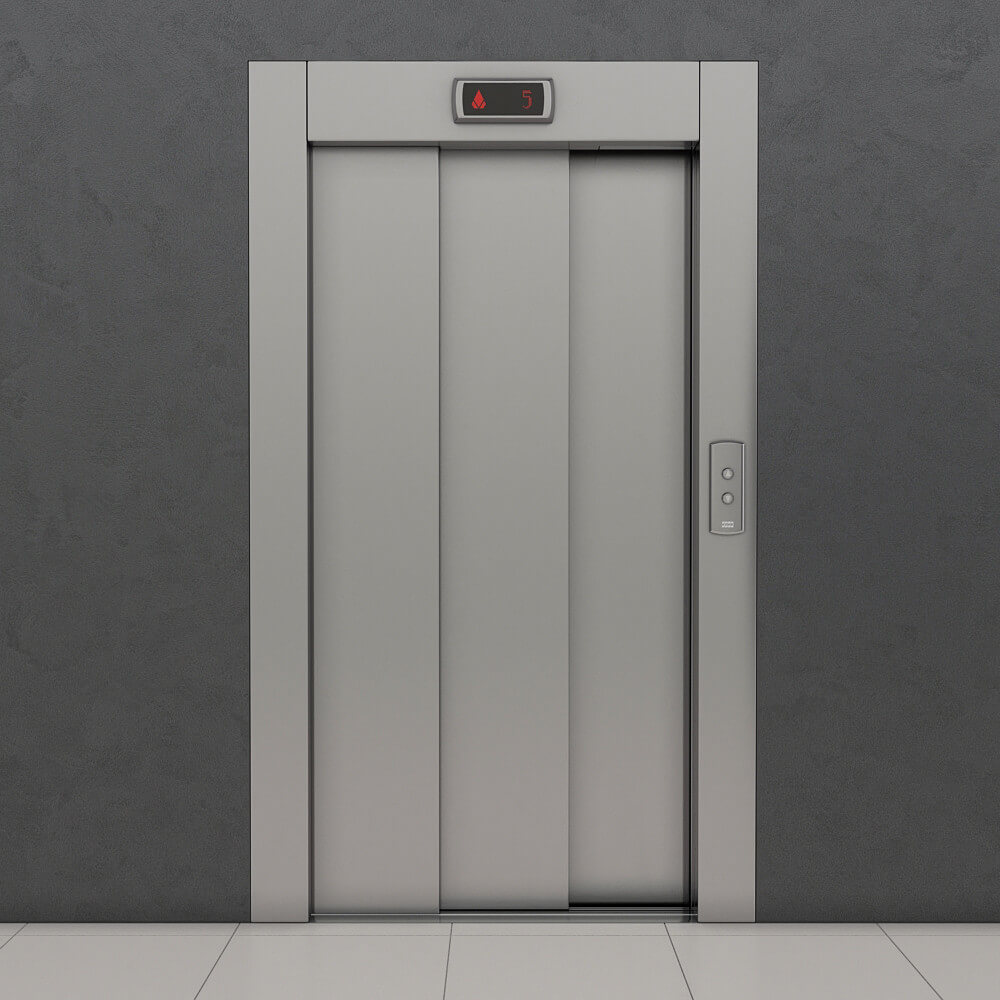 Set of Doors for Elevators Kone 3D Model by madMIX