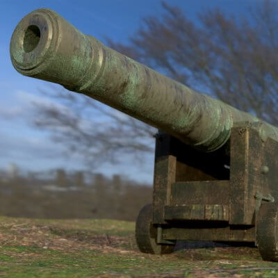 36 Pounder Bronze Naval Cannon