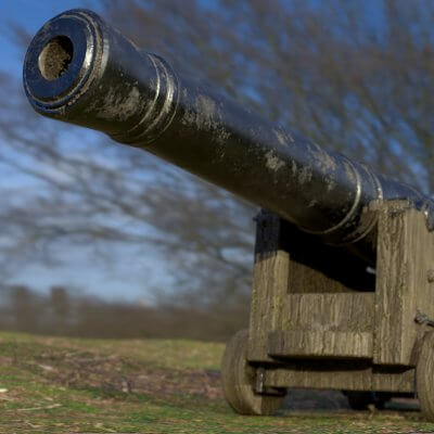 36 Pounder Iron Naval Cannon