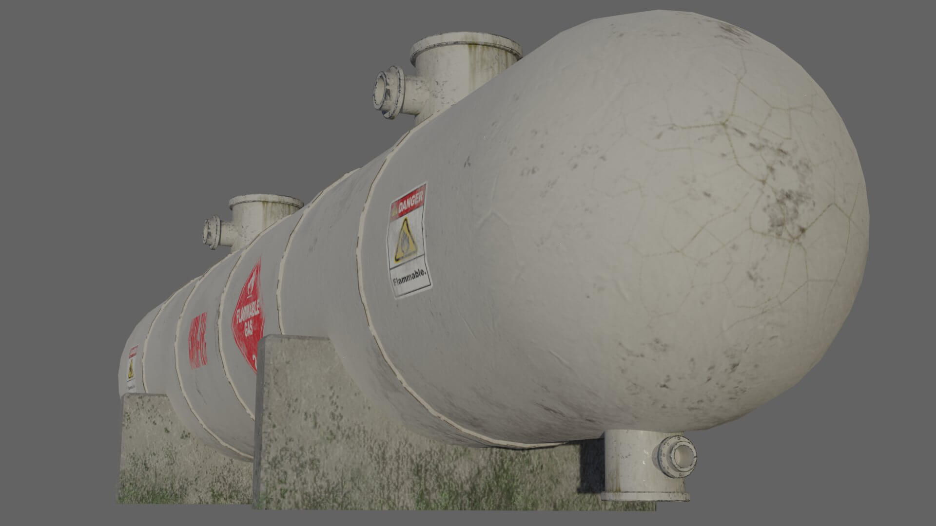 Industrial Gas Storage Tank - Free 3D Model by MagicCGIStudios