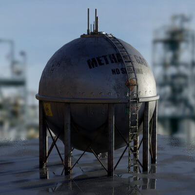 Industrial Methane Gas Spherical Storage Tank
