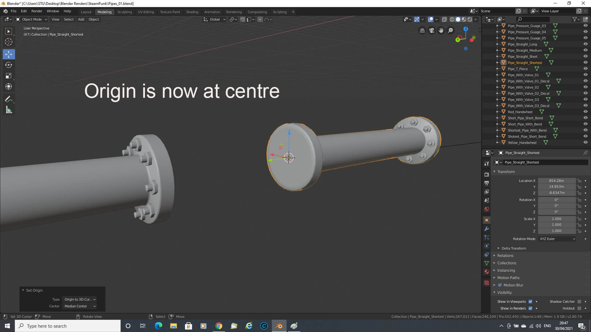 Pipe Asset Example Industrial Pipes Asset Pack - Free 3D Model by MagicCGIStudios