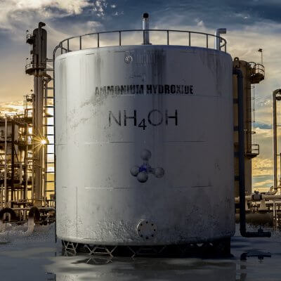 Large Industrial Ammonium Hydroxide Storage Tank