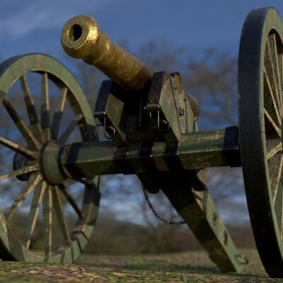 Six Pounder Brass Cannon - Model 1841