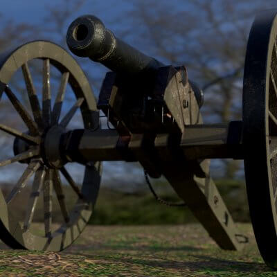 Six Pounder Iron Cannon - Model 1841
