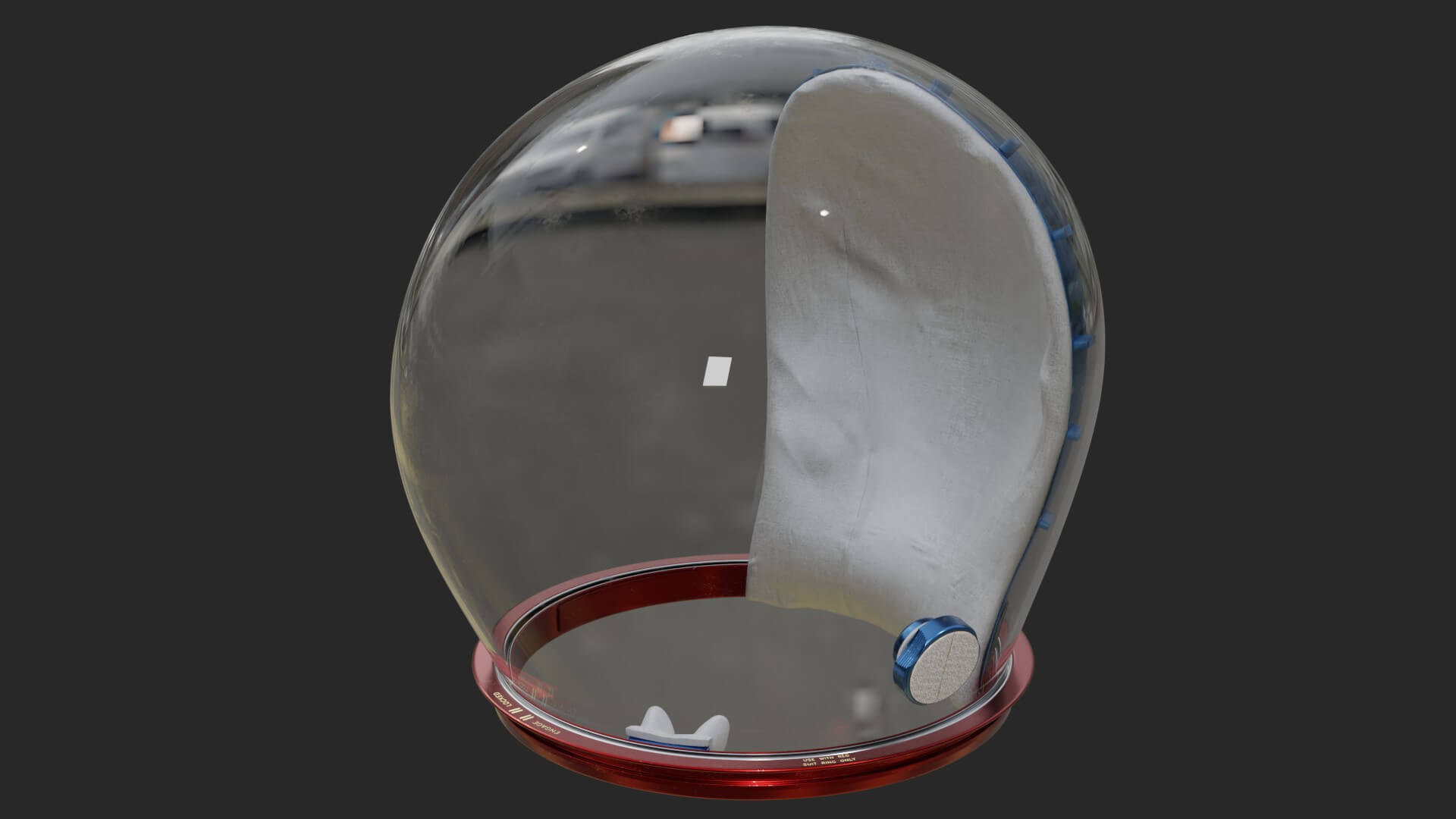 NASA Apollo 11 Astronaut Bubble Helmet 3D Model by magsci