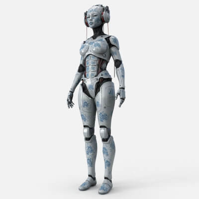 Futuristic Gheisa Body High Detail
