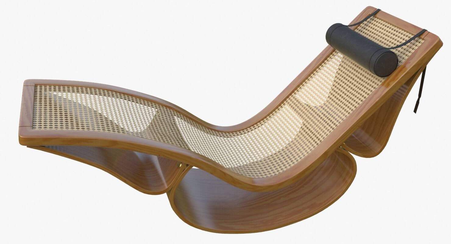 Rio Chaise Lounge Teak Mental Ray 3D Model by Mak21