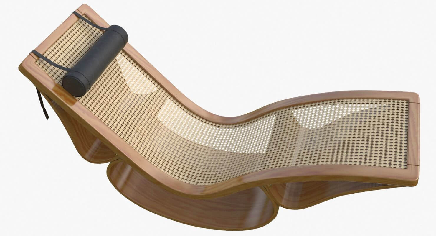 Rio Chaise Lounge Teak Mental Ray 3D Model by Mak21