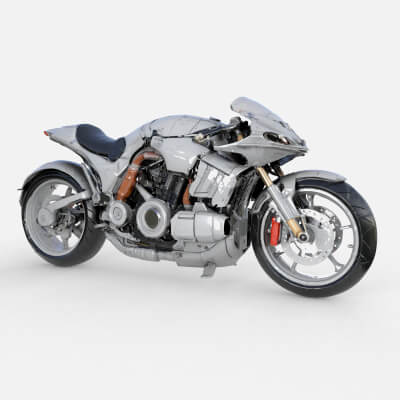 Sport Motorcycle Cyber High Detail