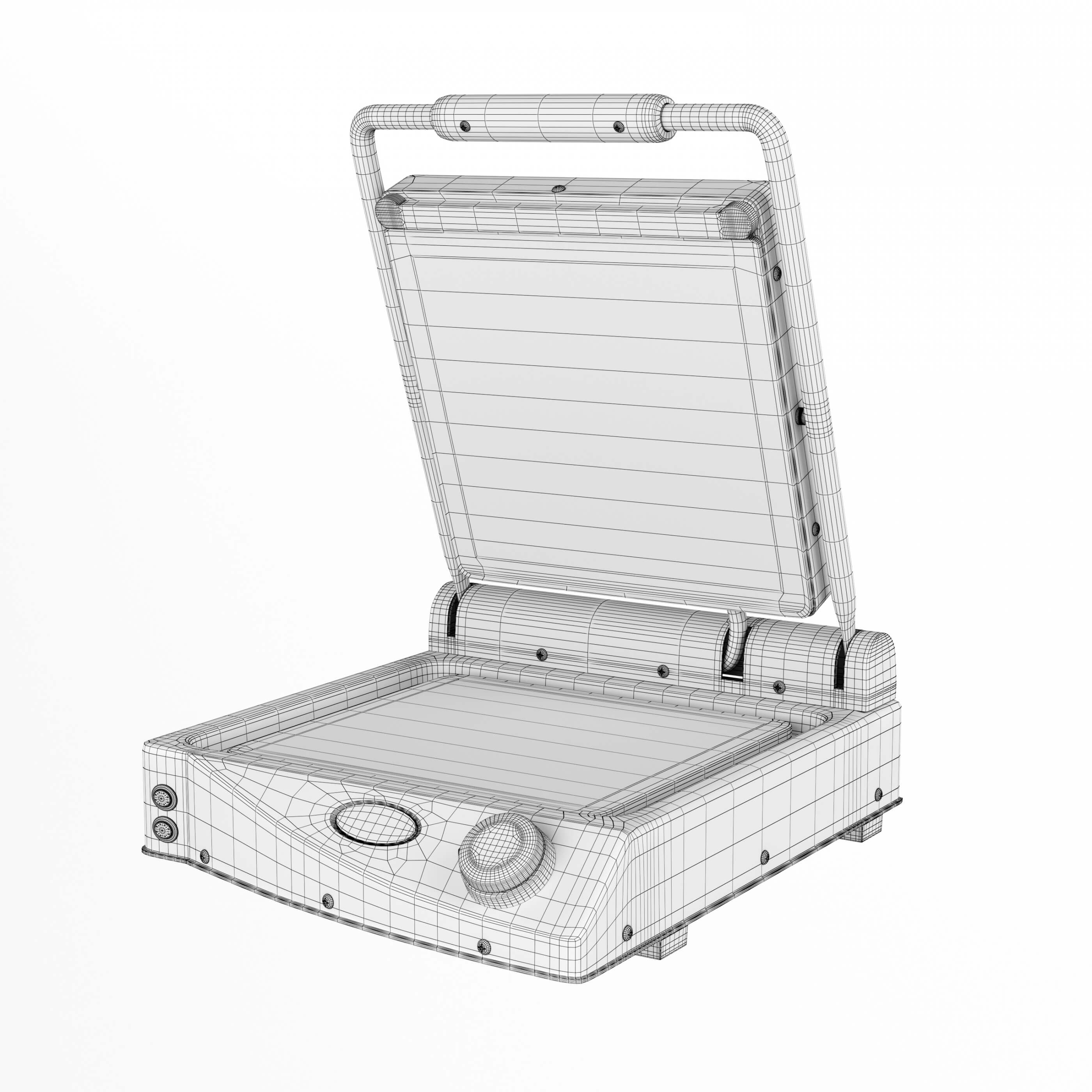 Contact Grill Speedoglass With Black Plate 3D Model by maker3d