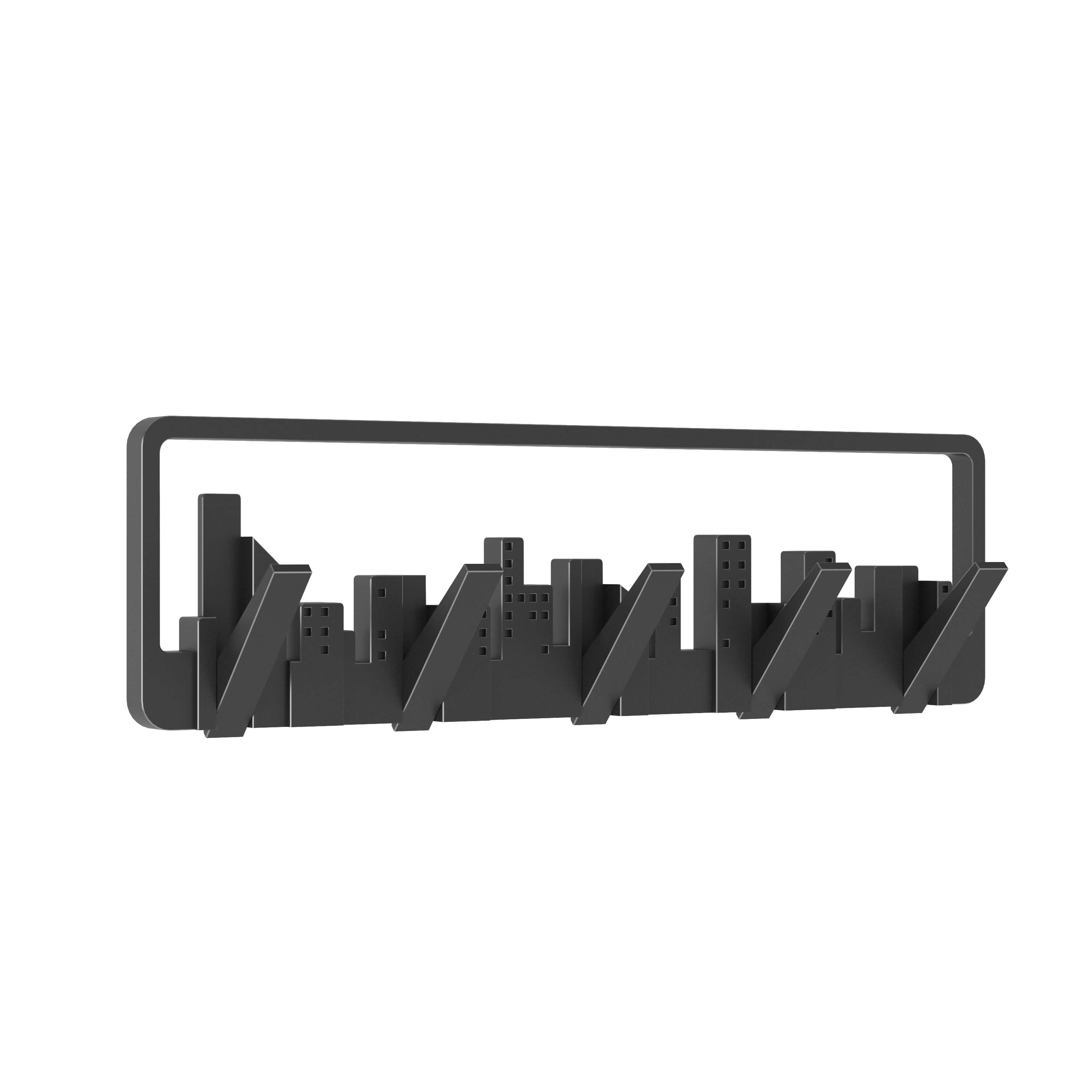 Umbra Skyline MultiHook WallMount Coat Rack 3D Render RenderHub Gallery