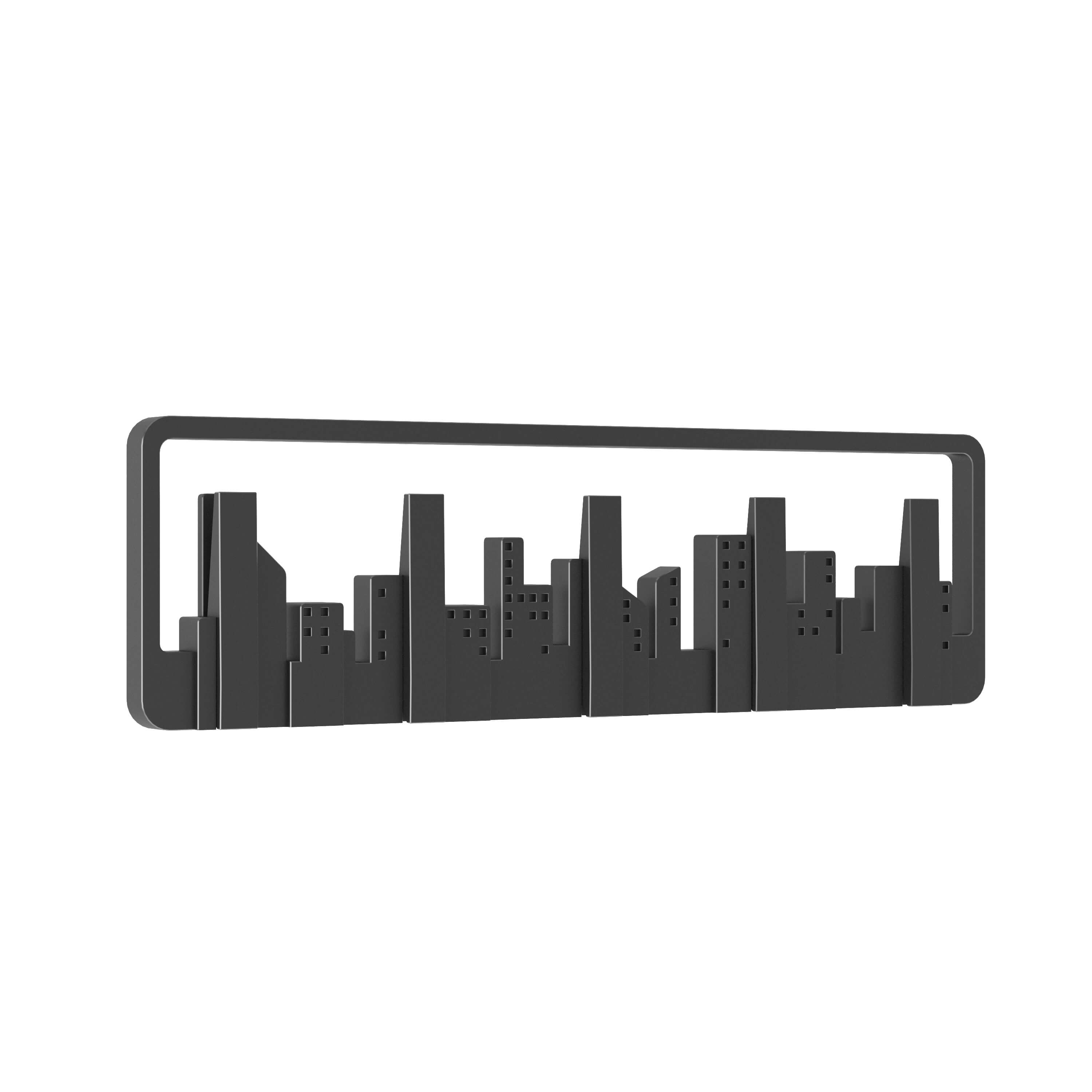 Umbra Skyline MultiHook WallMount Coat Rack 3D Render RenderHub Gallery
