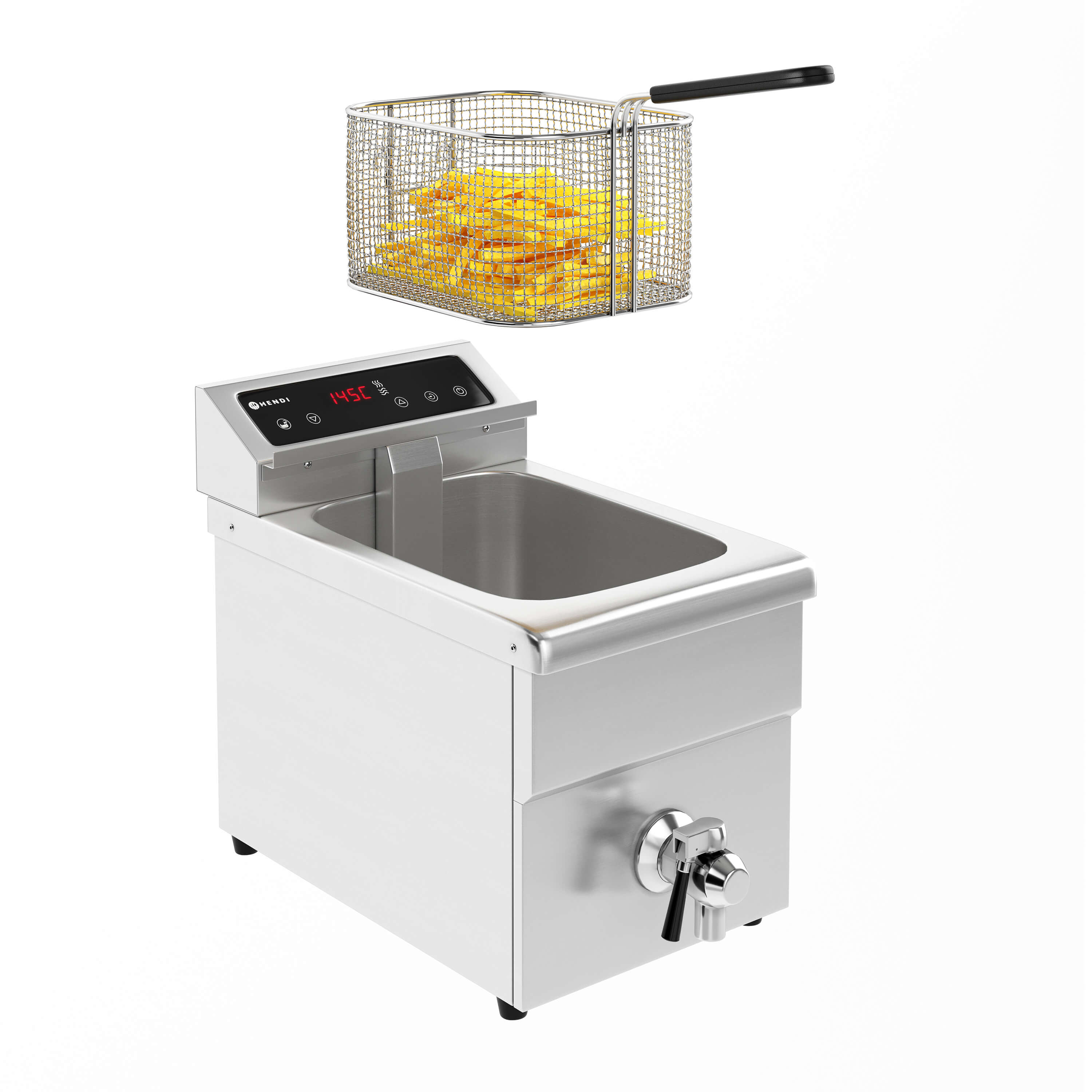 Induction Deep Fryer Hendi 3D Model by maker3d