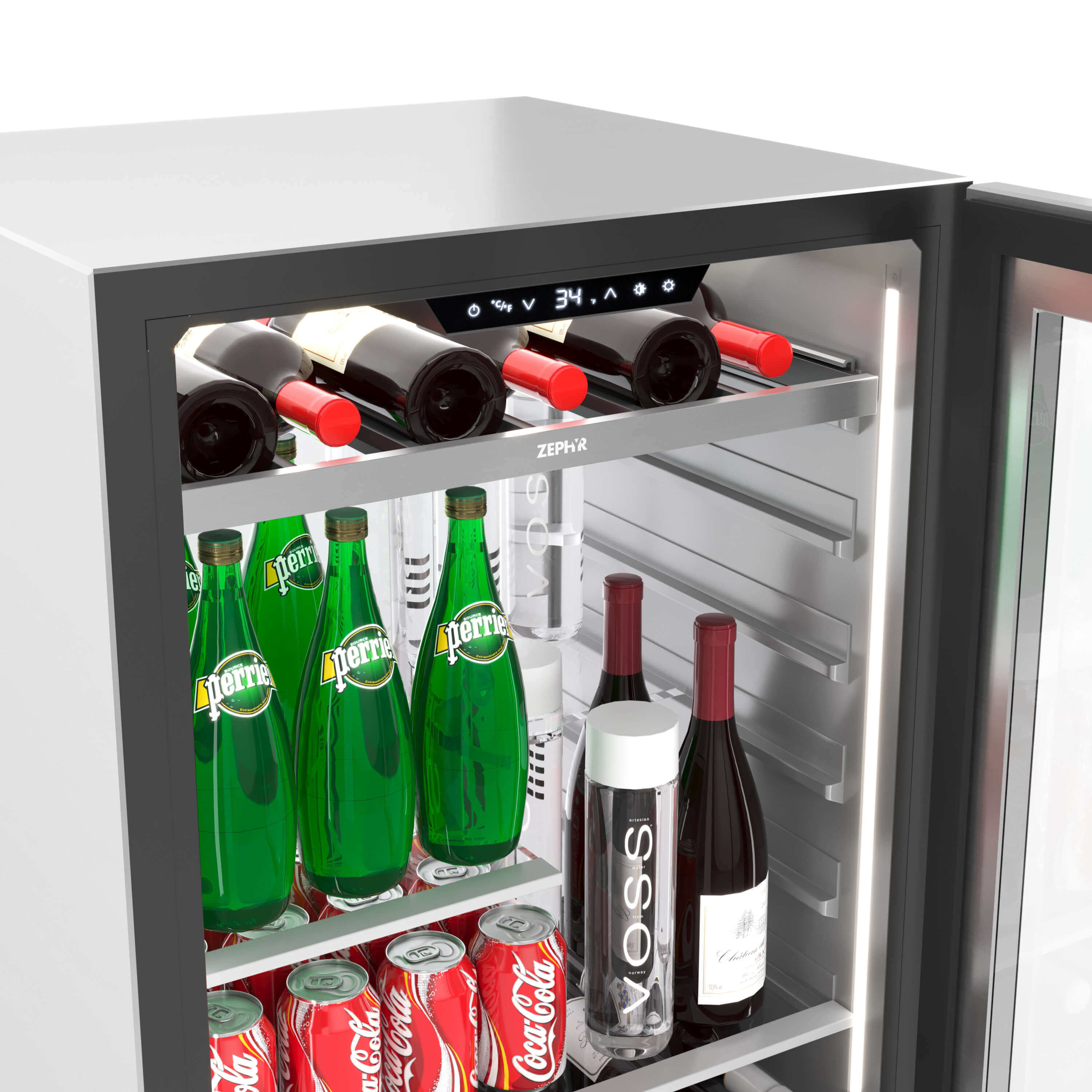 Zephyr Single Zone Beverage Cooler 3D Model by maker3d