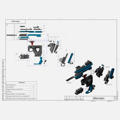 Apex Alternator - STL OBJ CAD bundle - Commercial Use