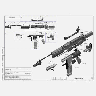 Apex Hemlock - STL OBJ CAD Bundle - Commercial Use