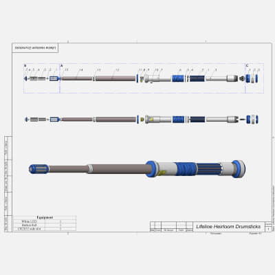Apex Lifeline Drumsticks - STL OBJ CAD bundle Commercial Use