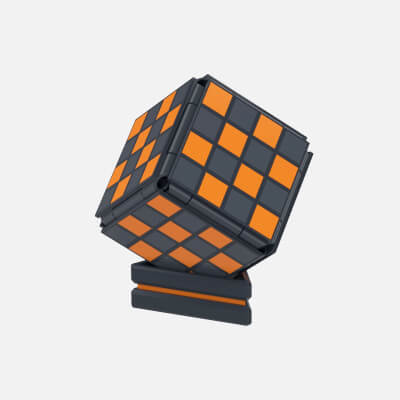 Cube Chess Board - Printable 3D Model - Stl Files - Type 1 by MakerLab