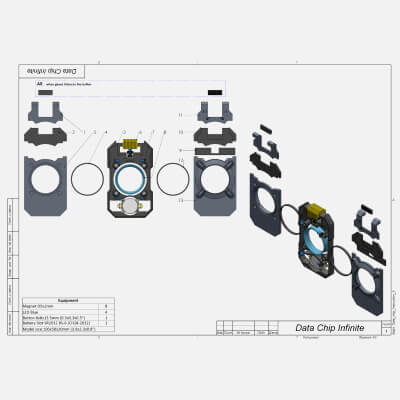 Halo Cortana Data Chip - STL OBJ CAD Bundle - Commercial Use