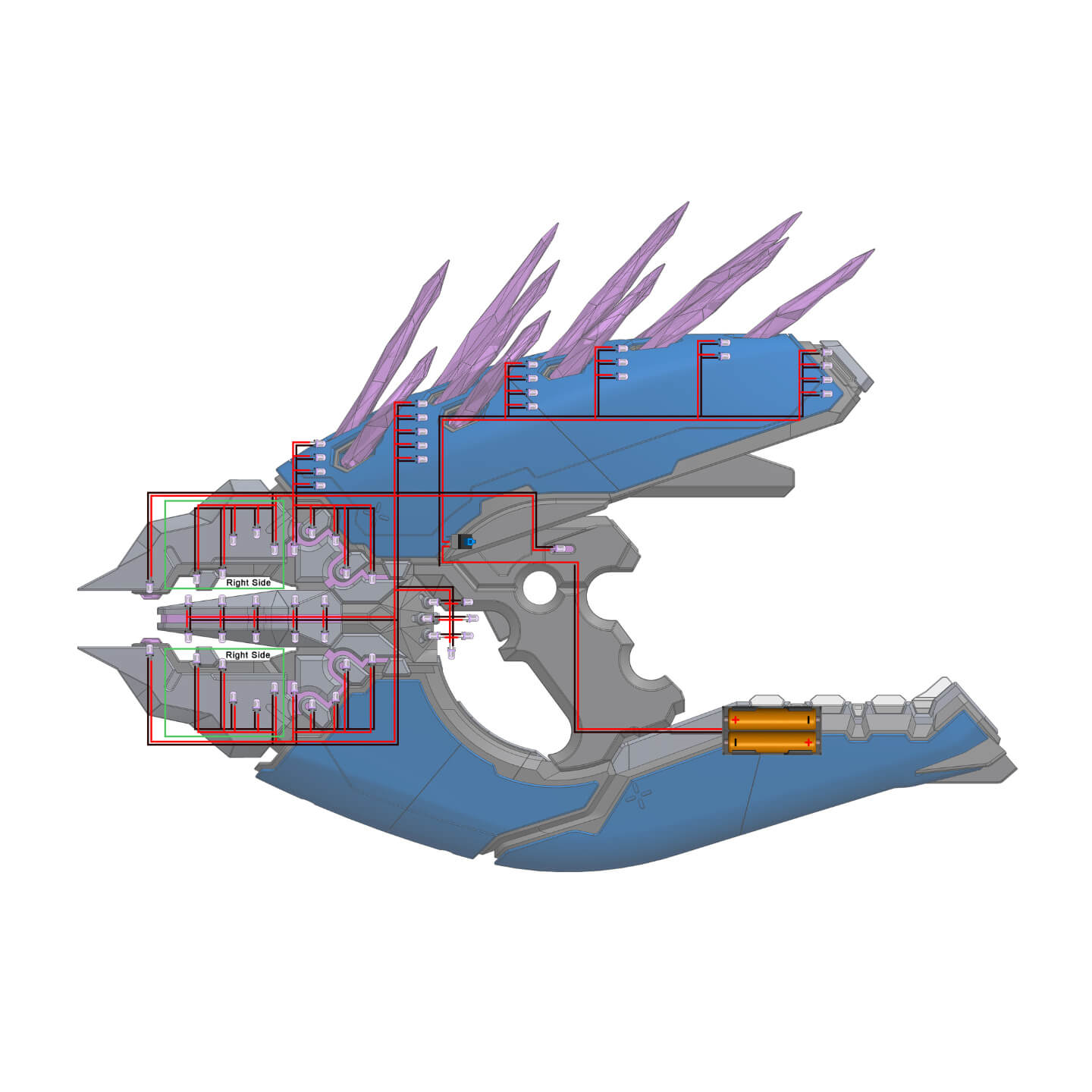 Needler Halo Infinite Needler - STL OBJ CAD bundle - Commercial Use 3D Print ...