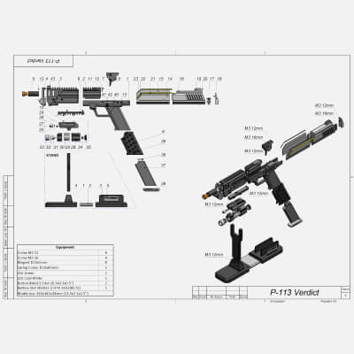 Helldivers 2 P-113 Verdict - STL OBJ CAD - Commercial Use