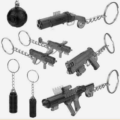 Helldivers Keychains Bundle - 7 Printable STL - Personal Use