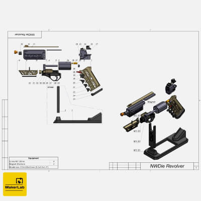 James Karras Revolver - Nobody Wants To Die - Stl CAD OBJ